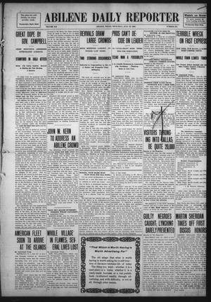 Primary view of object titled 'Abilene Daily Reporter (Abilene, Tex.), Vol. 12, No. 287, Ed. 1 Thursday, July 16, 1908'.