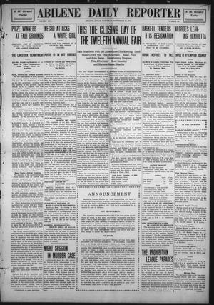 Abilene Daily Reporter (Abilene, Tex.), Vol. 13, No. 33, Ed. 1 Saturday, September 26, 1908