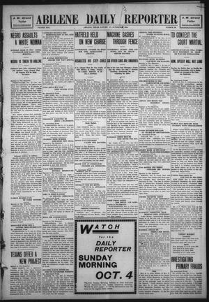 Abilene Daily Reporter (Abilene, Tex.), Vol. 13, No. 29, Ed. 1 Saturday, October 3, 1908