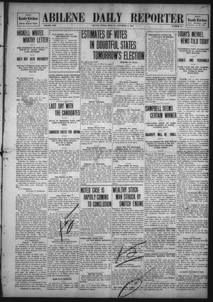 Abilene Daily Reporter (Abilene, Tex.), Vol. 13, No. 58, Ed. 1 Monday, November 2, 1908