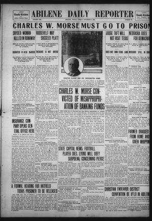Abilene Daily Reporter (Abilene, Tex.), Vol. 13, No. 62, Ed. 1 Friday, November 6, 1908