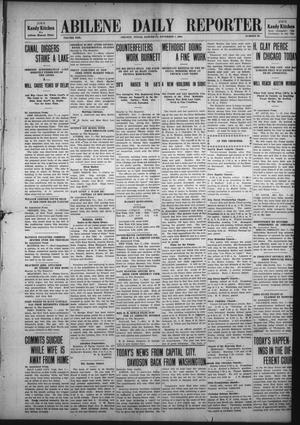 Primary view of object titled 'Abilene Daily Reporter (Abilene, Tex.), Vol. 13, No. 63, Ed. 1 Saturday, November 7, 1908'.