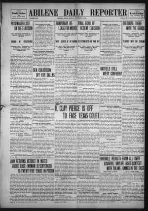 Primary view of object titled 'Abilene Daily Reporter (Abilene, Tex.), Vol. 13, No. 64, Ed. 1 Sunday, November 8, 1908'.