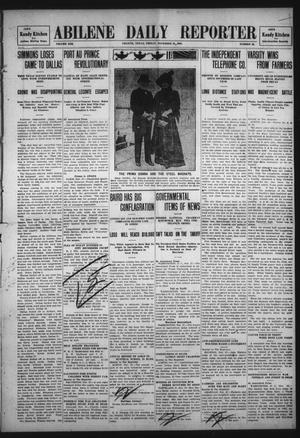 Primary view of object titled 'Abilene Daily Reporter (Abilene, Tex.), Vol. 13, No. 83, Ed. 1 Friday, November 27, 1908'.