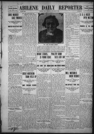Abilene Daily Reporter (Abilene, Tex.), Vol. 13, No. 96, Ed. 1 Thursday, December 10, 1908