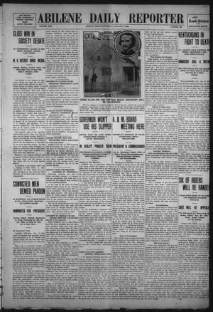 Primary view of object titled 'Abilene Daily Reporter (Abilene, Tex.), Vol. 13, No. 125, Ed. 1 Saturday, January 9, 1909'.