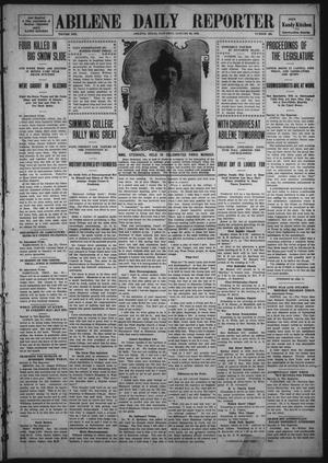 Primary view of object titled 'Abilene Daily Reporter (Abilene, Tex.), Vol. 13, No. 139, Ed. 1 Saturday, January 23, 1909'.