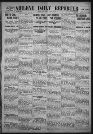 Primary view of object titled 'Abilene Daily Reporter (Abilene, Tex.), Vol. 13, No. 141, Ed. 1 Monday, January 25, 1909'.