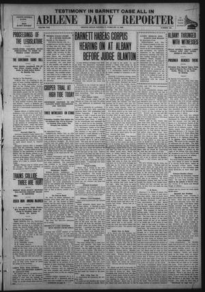 Abilene Daily Reporter (Abilene, Tex.), Vol. 13, No. 165, Ed. 1 Thursday, February 18, 1909