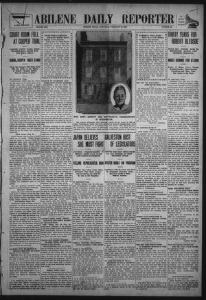 Abilene Daily Reporter (Abilene, Tex.), Vol. 13, No. 167, Ed. 1 Saturday, February 20, 1909