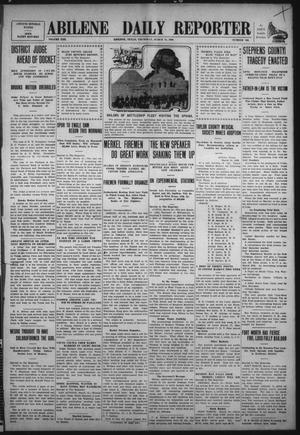 Abilene Daily Reporter (Abilene, Tex.), Vol. 13, No. 193, Ed. 1 Thursday, March 18, 1909