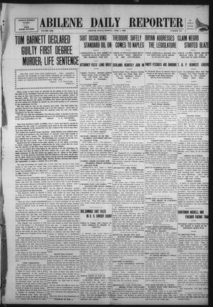 Abilene Daily Reporter (Abilene, Tex.), Vol. 13, No. 211, Ed. 1 Monday, April 5, 1909