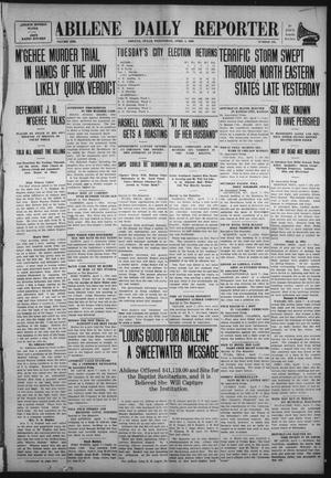 Abilene Daily Reporter (Abilene, Tex.), Vol. 13, No. 213, Ed. 1 Wednesday, April 7, 1909