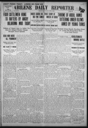 Primary view of object titled 'Abilene Daily Reporter (Abilene, Tex.), Vol. 13, No. 225, Ed. 1 Monday, April 19, 1909'.