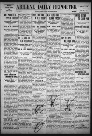 Abilene Daily Reporter (Abilene, Tex.), Vol. 14, No. 6, Ed. 1 Sunday, September 12, 1909