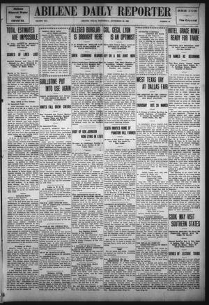 Abilene Daily Reporter (Abilene, Tex.), Vol. 14, No. 16, Ed. 1 Wednesday, September 22, 1909