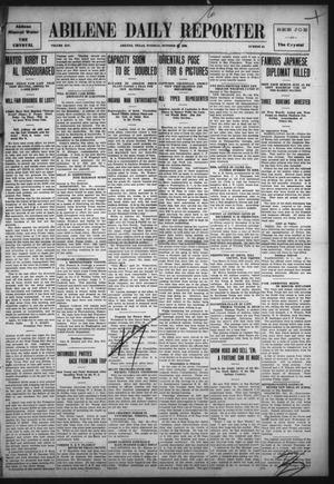 Primary view of object titled 'Abilene Daily Reporter (Abilene, Tex.), Vol. 14, No. 48, Ed. 1 Tuesday, October 26, 1909'.