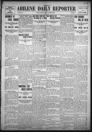Primary view of object titled 'Abilene Daily Reporter (Abilene, Tex.), Vol. 14, No. 52, Ed. 1 Saturday, October 30, 1909'.
