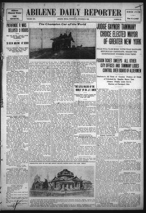 Abilene Daily Reporter (Abilene, Tex.), Vol. 14, No. 56, Ed. 1 Wednesday, November 3, 1909