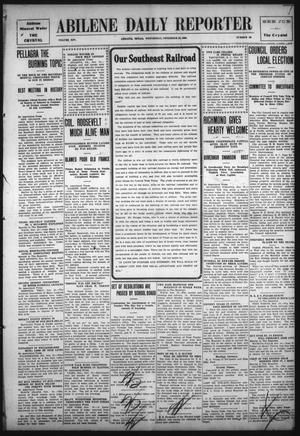 Abilene Daily Reporter (Abilene, Tex.), Vol. 14, No. 63, Ed. 1 Wednesday, November 10, 1909