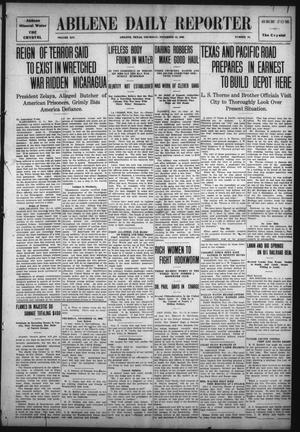 Abilene Daily Reporter (Abilene, Tex.), Vol. 14, No. 70, Ed. 1 Thursday, November 18, 1909