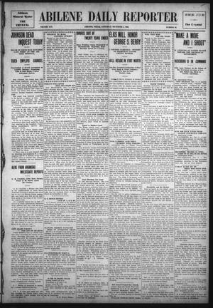 Primary view of object titled 'Abilene Daily Reporter (Abilene, Tex.), Vol. 14, No. 86, Ed. 1 Saturday, December 4, 1909'.