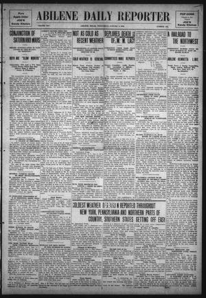 Primary view of object titled 'Abilene Daily Reporter (Abilene, Tex.), Vol. 14, No. 115, Ed. 1 Wednesday, January 5, 1910'.