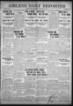 Abilene Daily Reporter (Abilene, Tex.), Vol. 14, No. 148, Ed. 1 Monday, February 7, 1910