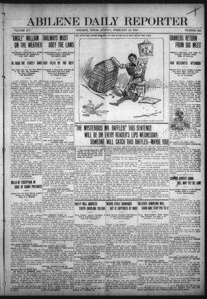 Abilene Daily Reporter (Abilene, Tex.), Vol. 14, No. 154, Ed. 1 Sunday, February 13, 1910
