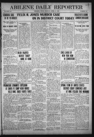 Abilene Daily Reporter (Abilene, Tex.), Vol. 14, No. 211, Ed. 1 Monday, April 11, 1910