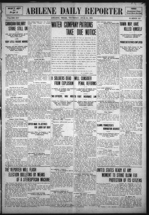 Abilene Daily Reporter (Abilene, Tex.), Vol. 14, No. 312, Ed. 1 Thursday, July 21, 1910