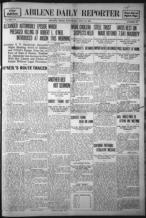 Abilene Daily Reporter (Abilene, Tex.), Vol. 15, No. 277, Ed. 1 Wednesday, July 26, 1911