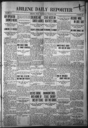 Abilene Daily Reporter (Abilene, Tex.), Vol. 15, No. 307, Ed. 1 Wednesday, August 30, 1911
