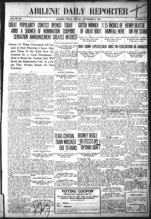 Abilene Daily Reporter (Abilene, Tex.), Vol. 15, No. 311, Ed. 1 Monday, September 4, 1911