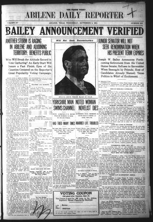 Abilene Daily Reporter (Abilene, Tex.), Vol. 15, No. 313, Ed. 1 Wednesday, September 6, 1911