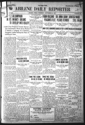 Abilene Daily Reporter (Abilene, Tex.), Vol. 15, No. 320, Ed. 1 Thursday, September 14, 1911