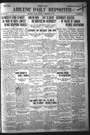 Abilene Daily Reporter (Abilene, Tex.), Vol. 15, No. 327, Ed. 1 Friday, September 22, 1911