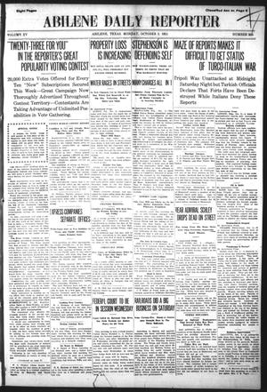 Abilene Daily Reporter (Abilene, Tex.), Vol. 15, No. 335, Ed. 1 Monday, October 2, 1911