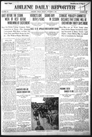 Abilene Daily Reporter (Abilene, Tex.), Vol. 15, No. 339, Ed. 1 Friday, October 6, 1911