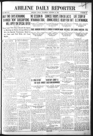 Abilene Daily Reporter (Abilene, Tex.), Vol. 16, No. 30, Ed. 1 Thursday, October 12, 1911