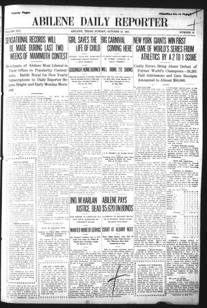Abilene Daily Reporter (Abilene, Tex.), Vol. 16, No. 32, Ed. 1 Sunday, October 15, 1911