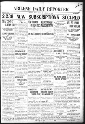 Abilene Daily Reporter (Abilene, Tex.), Vol. 16, No. 45, Ed. 1 Monday, October 30, 1911