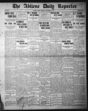 The Abilene Daily Reporter (Abilene, Tex.), Vol. 16, No. 288, Ed. 1 Thursday, November 28, 1912