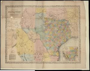 "Richardsons New Map of the State of Texas including Part of Mexico"