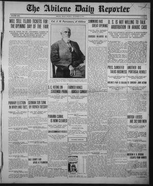 The Abilene Daily Reporter (Abilene, Tex.), Vol. 19, No. 167, Ed. 1 Tuesday, September 14, 1915