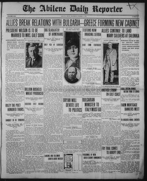 The Abilene Daily Reporter (Abilene, Tex.), Vol. 19, No. 187, Ed. 1 Thursday, October 7, 1915