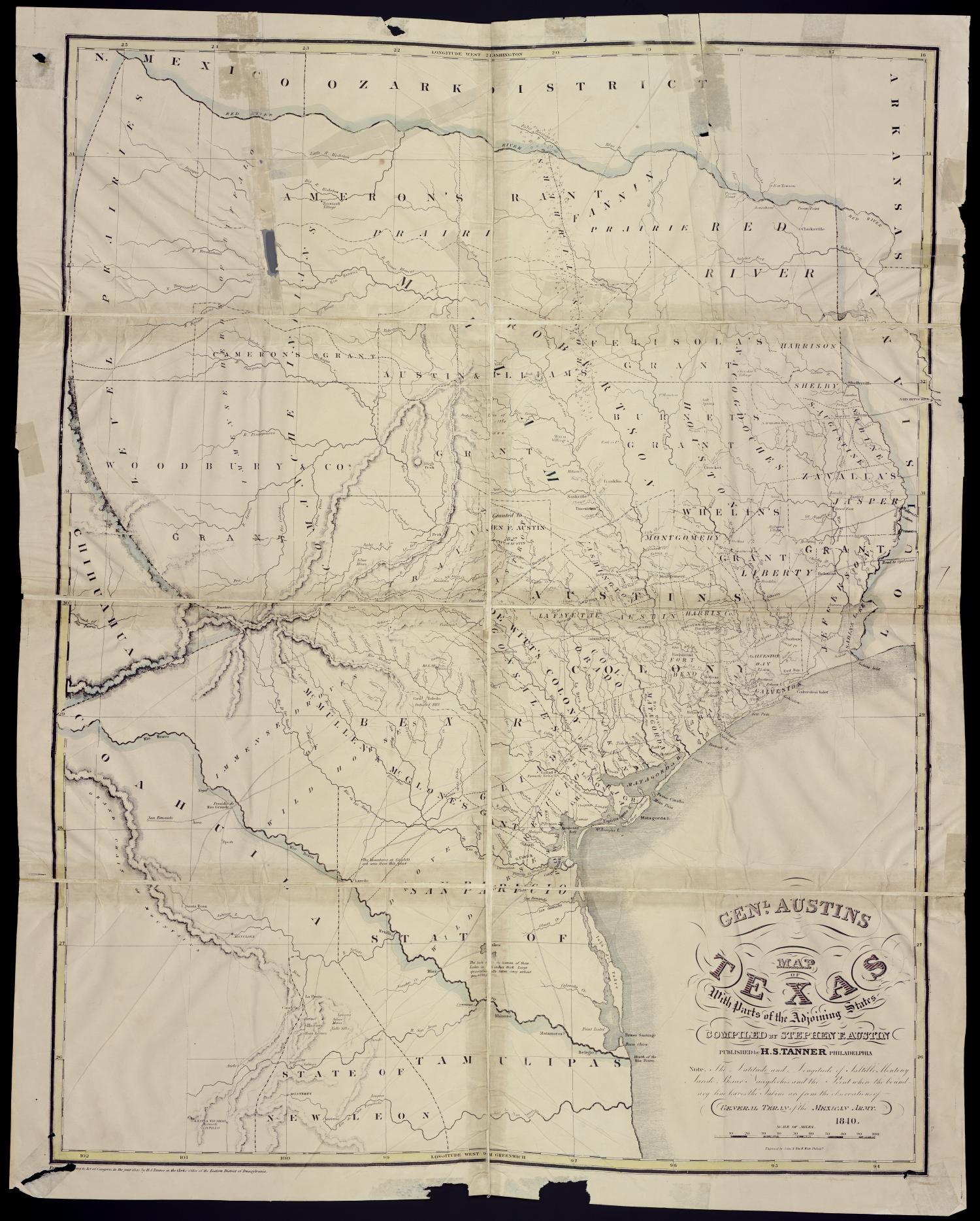 "Genl. Austins map of Texas with parts of the adjoining states"
                                                
                                                    [Sequence #]: 1 of 1
                                                