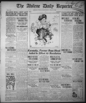 The Abilene Daily Reporter (Abilene, Tex.), Vol. 33, No. 52, Ed. 1 Wednesday, February 18, 1920