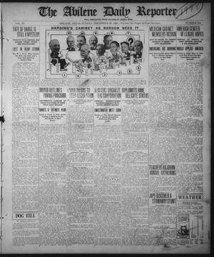 The Abilene Daily Reporter (Abilene, Tex.), Vol. 33, No. 314, Ed. 1 Sunday, November 28, 1920