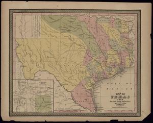 Map of Texas from the most recent authorities.